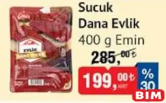 EMİN SUCUK DANA EVLİK 400 G